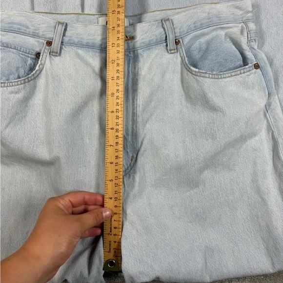 Agolde Nolan Balloon Light Wash Super Wide Leg Baggy High Rise Flowy Jean Sz 33 - Picture 10 of 14